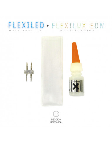 Kit raccordement tube flexilux/flexiled 2 voies edm