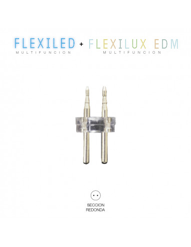 Picot de connexion tube flexilux/flexiled 13mm 2 voies edm