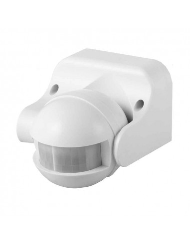 Detecteur de mouvement avec regulateur nuit/jour orientable 180° ip44 blanc edm