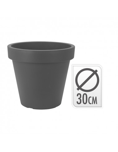 Pot d'injection couleur anthracite ø30x26,5cm