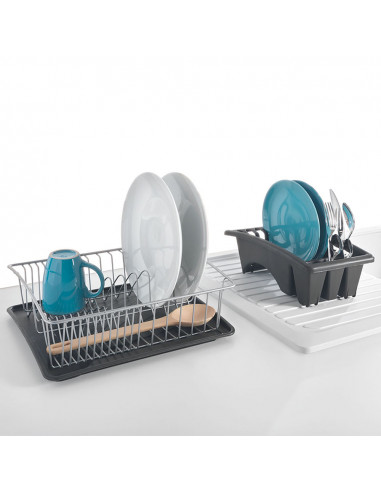 Égouttoir à vaisselle avec bac amovible 35x30x11cm