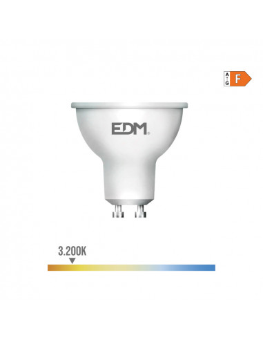 Ampoule dichroïque led gu10 5w 450lm 3200k lumière chaude ø5x5,5cm edm