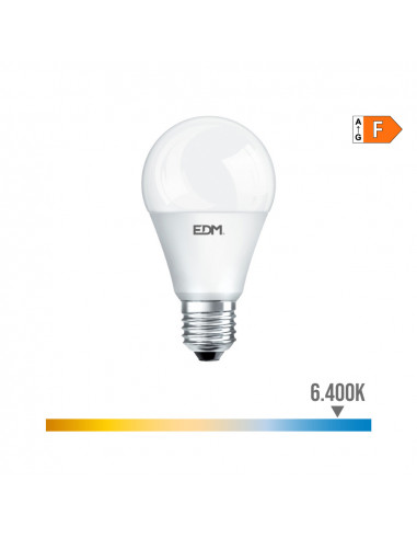 Ampoule led standard e27 15w 1521lm 6400k lumière froide ø6x11,5cm edm