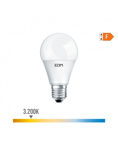 Ampoule led standard e27 15w 1521lm 3200k lumière chaud ø6x11,5cm edm