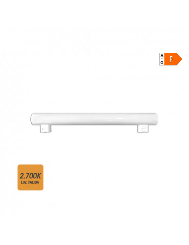 Linestra led 2 prises s14s 7w 500lm 2700k lumière chaude ø3x30cm edm