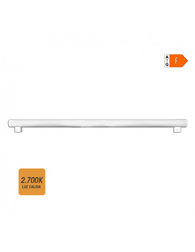 Linestra led 2 prises s14s 18w 1450lm 2700k lumière chaude ø3x100cm edm