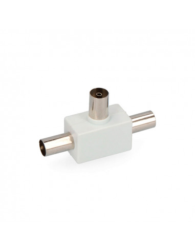 Connecteur tv raccord 1 femelle + 2 mâles sous emballage edm