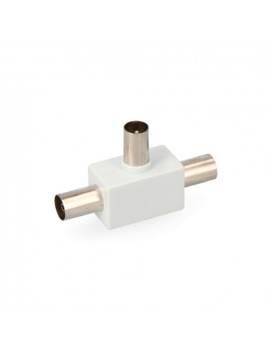 Connecteur tv raccord 1 mâle + 2 femelles sous emballage edm