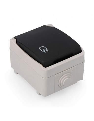 Prise femelle t/tl étanche économique sous emballage edm ip44 16a 250v