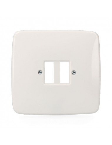 Plaque de 2 interrupteur grande s-estrella sous emballage solera 421