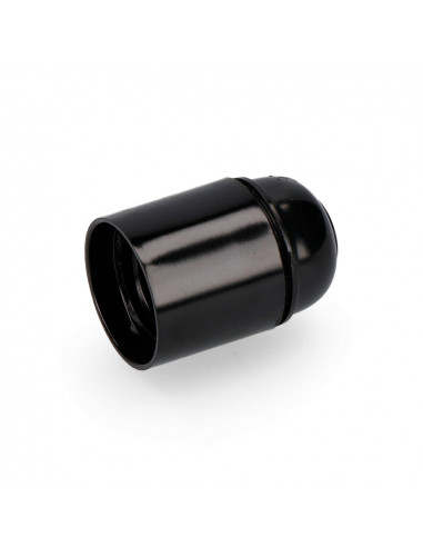 Douille bakelite reinforcée e27 noir sous film retractable (22285) edm