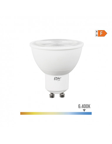 Ampoule dichroïque led gu10 7w 550lm 6400k lumière froide 45° ø5x5,5cm edm