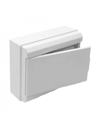 Boîtier avec couvercle distribution 1 à 4 icp+8 postes blanc 277x188x55mm (retractilé) solera 697cb