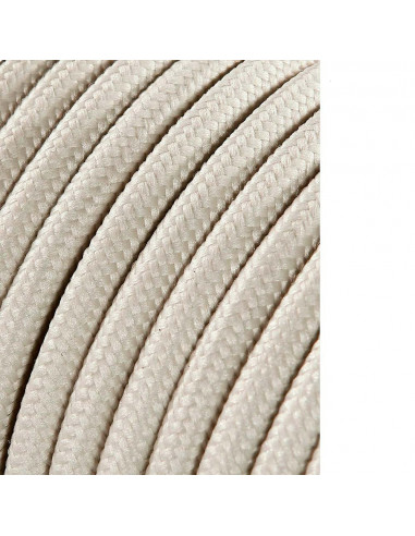 Câble cordon tubulaire 2x0,75mm coton 25m