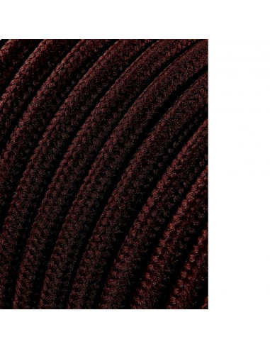 Câble cordon tubulaire 2x0,75mm c20 marron 25m