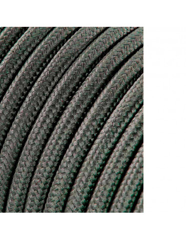 Câble cordon tubulaire 2x0,75mm c63 gris foncé 25m