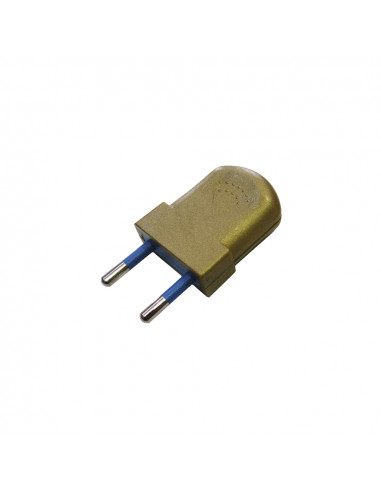 Fiche bipolaire européenne dorée 10a 4mm