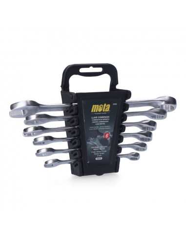 Jeu de 6 clés mixtes de 8 à 17mm (rack) e946