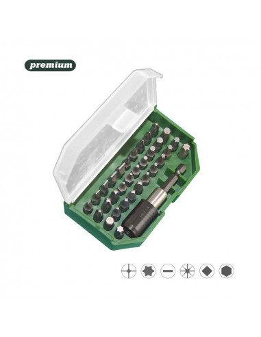 Jeu embouts 1/4"x25mm 32 pièces b33 mota