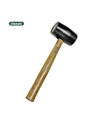 Maillet caoutchouc 500g manche bois mg05 mota