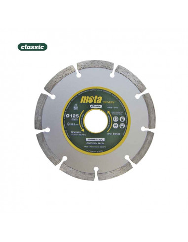 Disque diamant segmenté laser 115mm clp18 ss115 mota