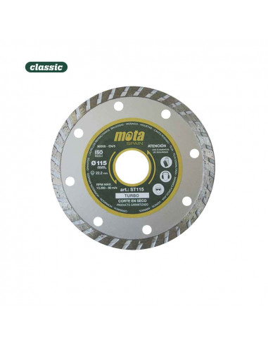 Disque diamant turbo 115mm clp18 st115-p mota