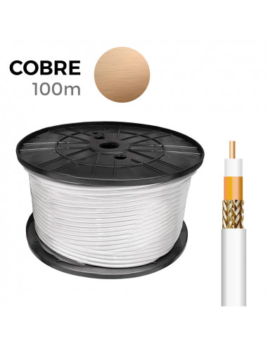 Câble coaxiale cuivre 100% edm euro/mts