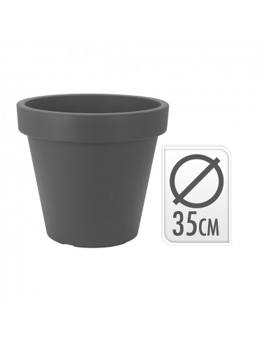 Pot d'injection couleur anthracite ø35x31cm