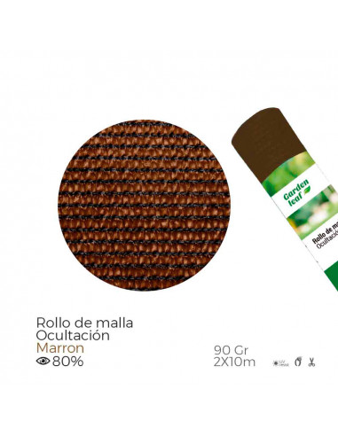 Rouleau de filet cachant couleur marron 90gr 2x10m edm