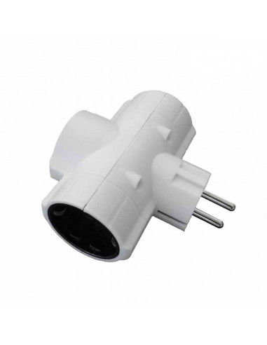 Fiche triple économique sous film retractable t/tl 16a 250v edm (old-153)