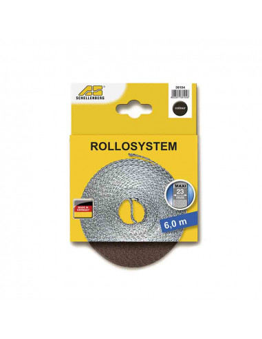 Sangle de volet roulant 23mmx6mts marron