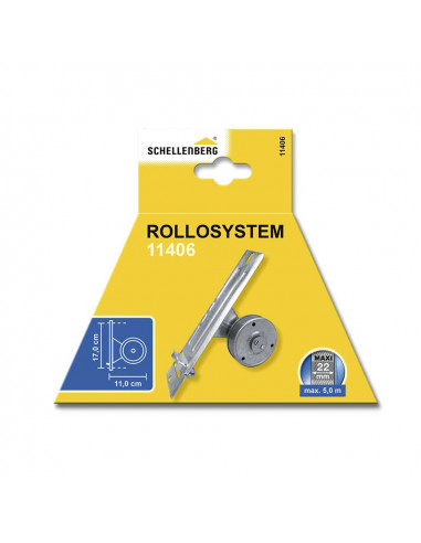 Enrouleur à sangle encastrable 50x244x140mm (distance perceuse 170mm)