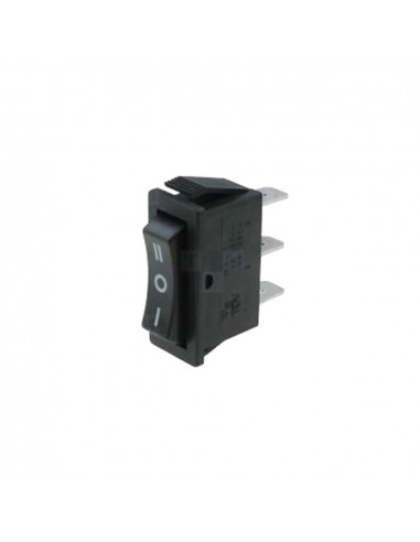 Interrupteur on-off-on fin 15a 250v noir