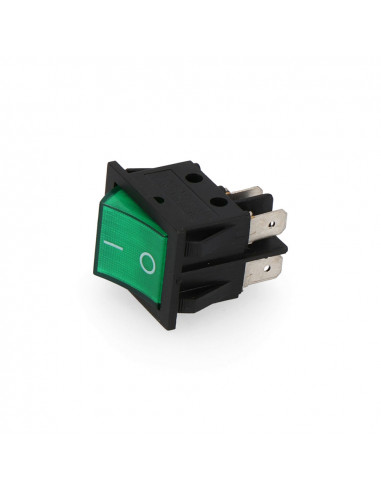 Interrupteur bipolaire 15a 250v vert sous emballage