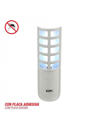 Exterminateur d'insectes electrique 9w avec plaque adhesive 220-240v edm