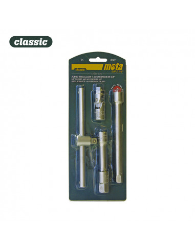 Jeu accessoires clé à douille 3/8" (5pcs.) ek271