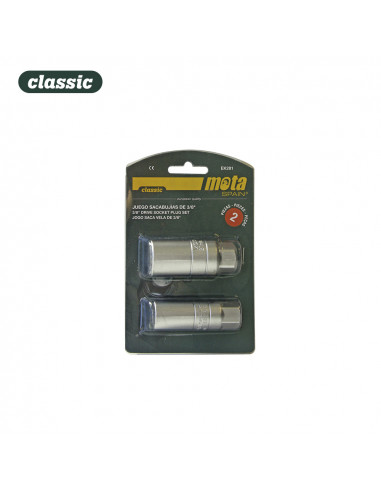 Jeu douilles demonte bougies 3/8" (2pcs.) ek281 mota