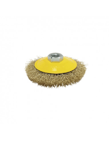 Brosse couvette acier ondulé 115mm fho115 mota