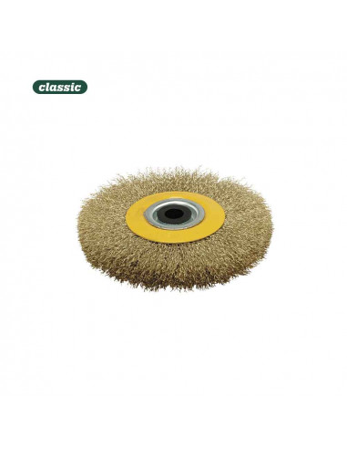 Brosse circulaire 100x20mm acier ondulé fc100 mota