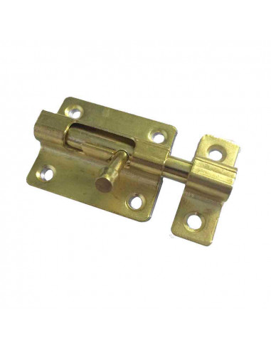 Targette à pêne 50mm bronze modèle renforcé