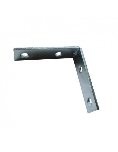Renfort d'angle acier inox 100x16x2mm