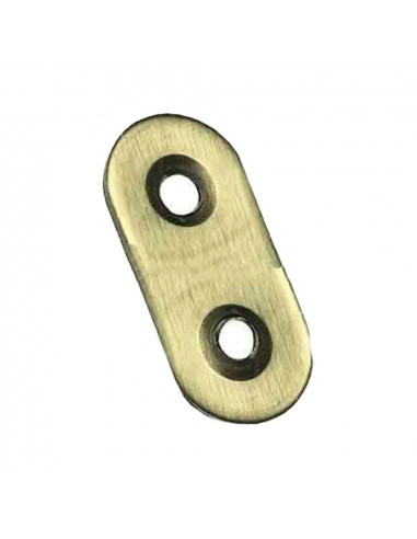Platine à visser en acier inox 40x16x1,5mm