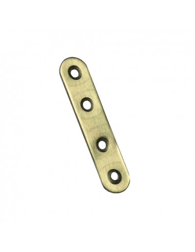 Platine à visser en acier inox 120x19x2mm