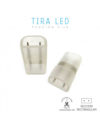 Connecteur électrique droit pour ruban led edm