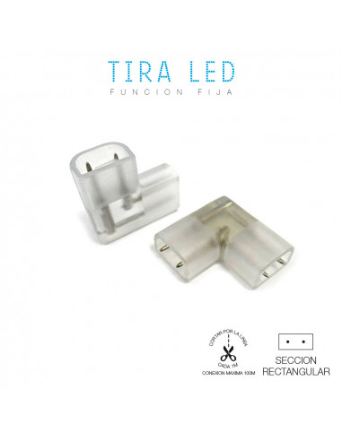 Connecteur électrique 90° pour ruban led edm