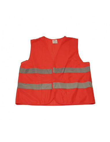 Gilet de sécurité réfléchissant 2 bandes orange homologué