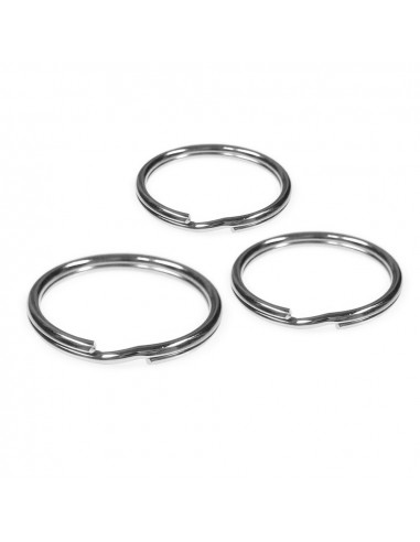 Pack de 20 anneaux métalliques pour porte-clés diametre. 2,7cm