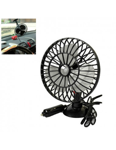 Ventilateur voiture oscillant 12v 2m