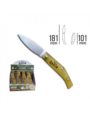Couteau de poche avec manche en plastique de 181mm. edm euro/u
