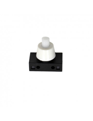 Bouton poussoir unipolaire 2a 250v blanc